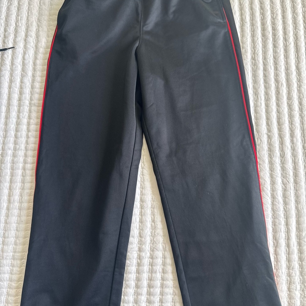 Kids Black Pants with Red Stripe